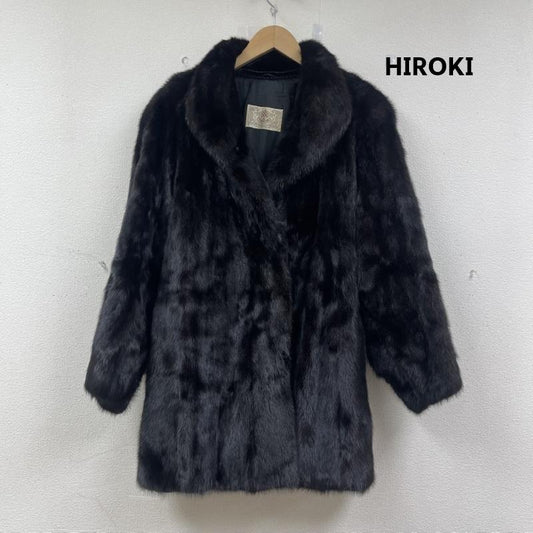 古着 USED ジャケット、上着 ジャンパー、ブルゾン HIROKI 毛皮 コート ミンク ファー コート ジャケット 11号 ダークブラウン / ダークブラウン / レディース USED 古着 中古 50153582