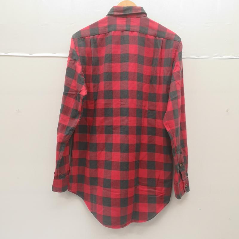 ラルフローレン RALPHLAUREN シャツ、ブラウス 長袖 80s 90s POLO COUNTRY ポロカン バッファロー チェック 長袖 シャツ S 黒 / ブラック / black X 赤 / レッド / red メンズ USED 古着 中古 50153593