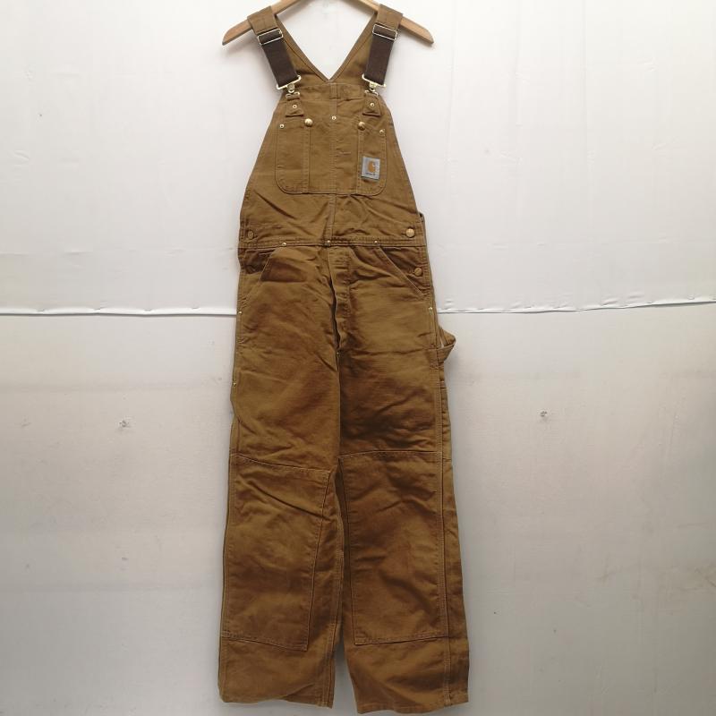カーハート Carhartt サロペット・オーバーオール サロペット、オーバーオール 90s ダブルニー ダック オーバーオール 6FB 30×34 - 茶 / ブラウン / brown メンズ USED 古着 中古 50153598
