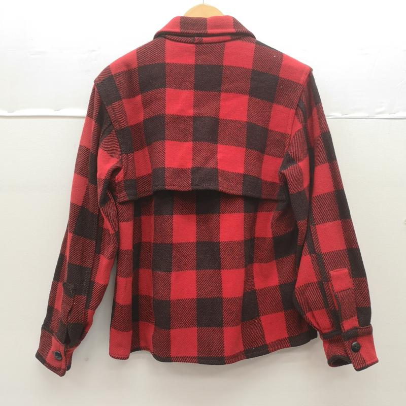 ヴィンテージ VINTAGE ジャケット、上着 ジャンパー、ブルゾン Chopper s Shirt ウール クルーザー フィールド ジャケット - 黒 / ブラック / black X 赤 / レッド / red メンズ USED 古着 中古 50153610