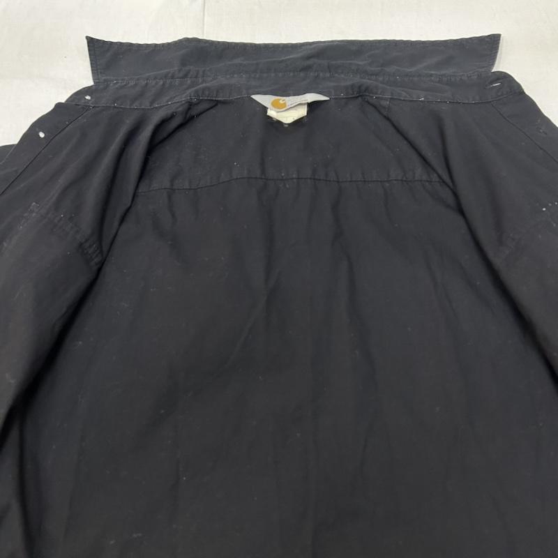 カーハート Carhartt シャツ、ブラウス 半袖 半袖シャツ コットンシャツ ダブルポケットシャツ ブラック Lサイズ L 無地 黒 / ブラック / black メンズ USED 古着 中古 50153615