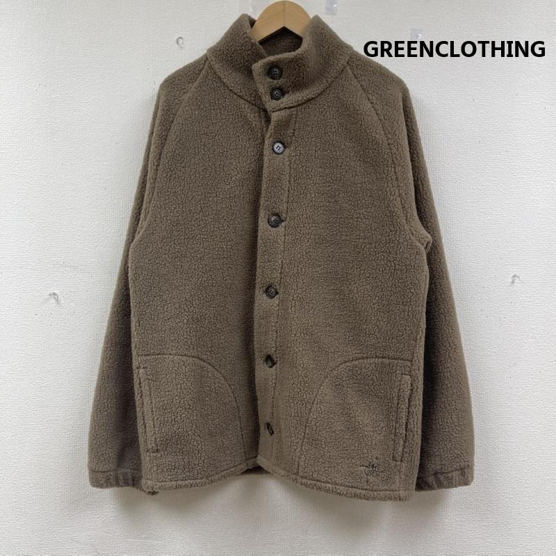 グリーンクロージング GREENCLOTHING ジャケット、上着 ジャンパー、ブルゾン ボア フリース ジャケット スタンド カラー L 茶 / ブラウン / brown メンズ USED 古着 中古 50153619
