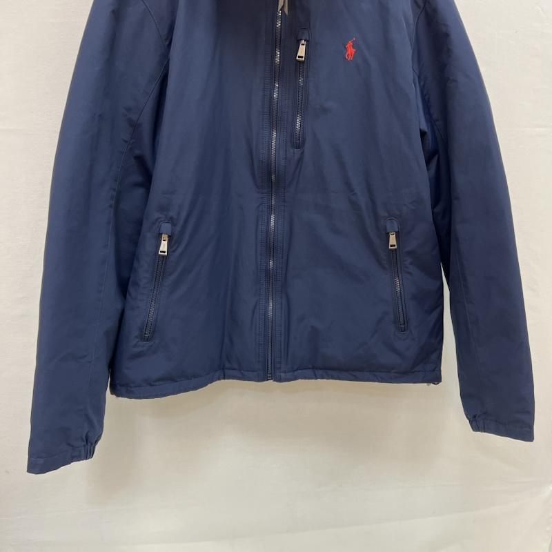 ラルフローレン RALPHLAUREN ジャケット、上着 ダウンジャケット ポニー刺繍 フーデッド ダウンジャケット M 紺 / ネイビー / navy メンズ USED 古着 中古 50153623