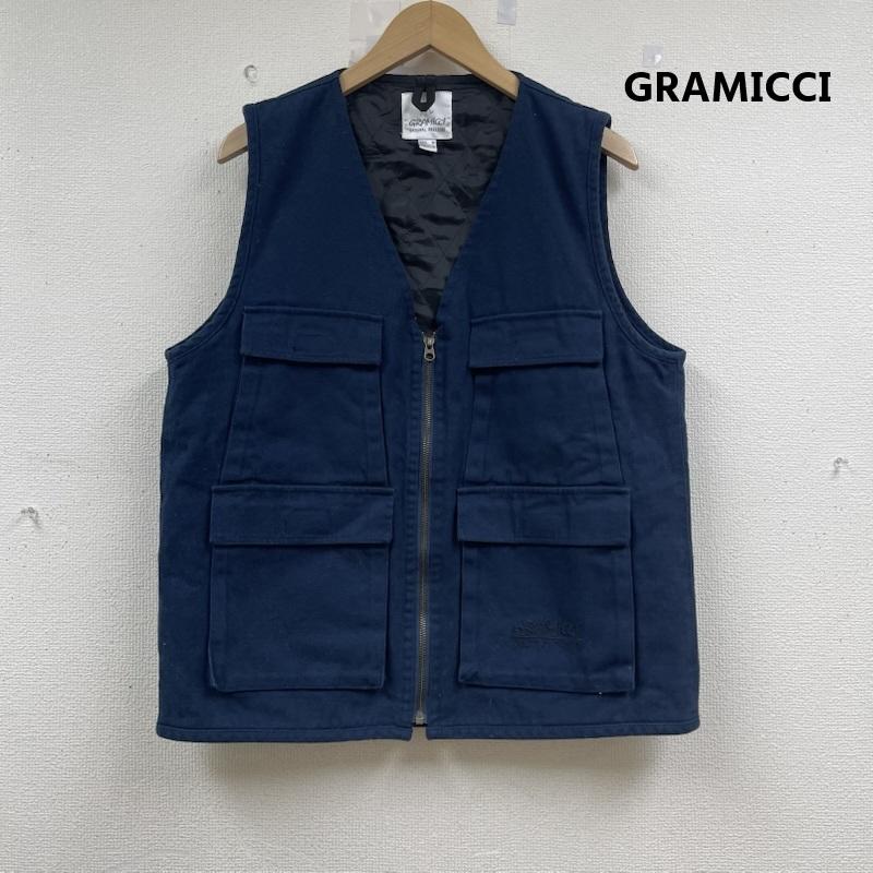 グラミチ GRAMICCI ベスト ベスト ギア コットン ジップ ベスト g2fm-jo25 M 紺 / ネイビー / navy メンズ USED 古着 中古 50153625