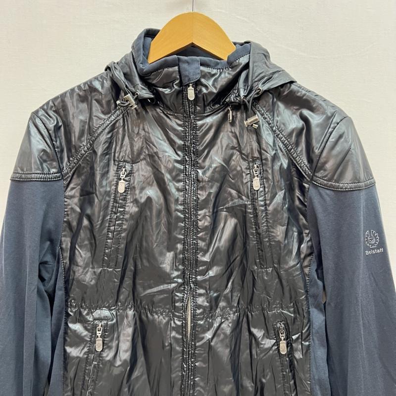 ベルスタッフ BELSTAFF ジャケット、上着 ジャンパー、ブルゾン イタリア製 異素材切替 フーデッド ブルゾン S 黒 / ブラック / black メンズ USED 古着 中古 50153631