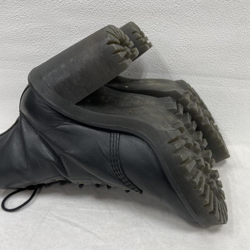 ドクターマーチン Dr.Martens ブーツ ショートブーツ レースアップ 10ホール チャンキー ヒール ブーツ レザー UK6 24.5cm US：6 無地 黒 / ブラック / black レディース USED 古着 中古 50153636