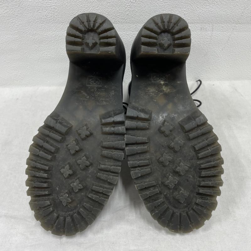 ドクターマーチン Dr.Martens ブーツ ショートブーツ レースアップ 10ホール チャンキー ヒール ブーツ レザー UK6 24.5cm US：6 無地 黒 / ブラック / black レディース USED 古着 中古 50153636