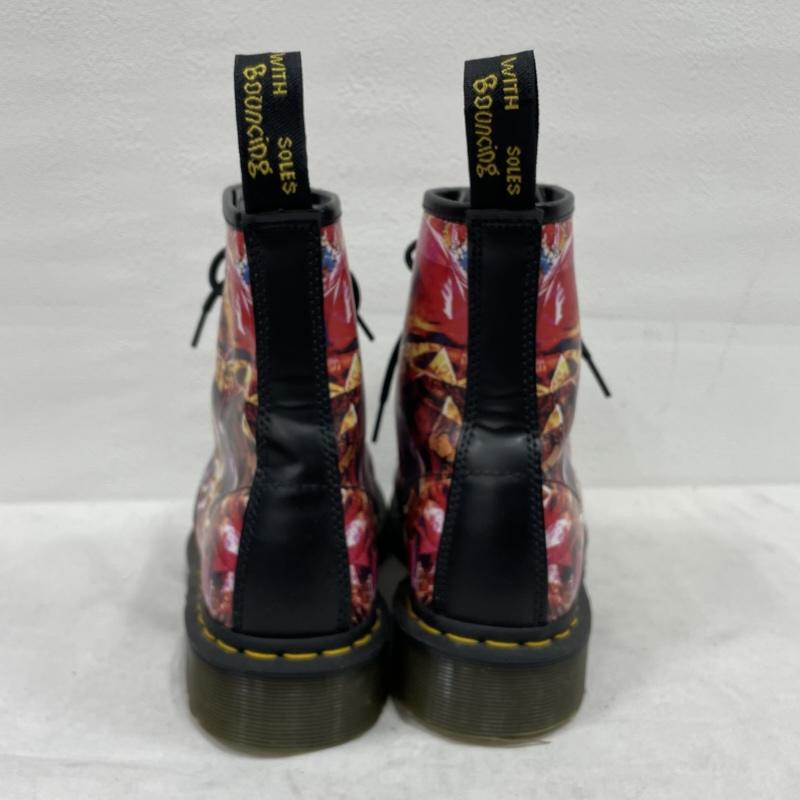 ドクターマーチン Dr.Martens ブーツ ショートブーツ 1460 CBGB & OMFUG レザー レースアップ ペイント 8ホール ショート ブーツ UK6 24.5cm US：6 無地 マルチカラー / マルチカラー / multicolor レディース USED 古着 中古 50153641