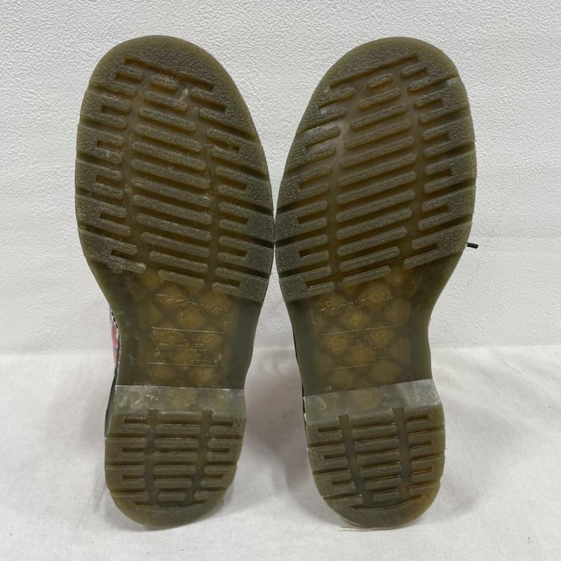 ドクターマーチン Dr.Martens ブーツ ショートブーツ 1460 CBGB & OMFUG レザー レースアップ ペイント 8ホール ショート ブーツ UK6 24.5cm US：6 無地 マルチカラー / マルチカラー / multicolor レディース USED 古着 中古 50153641