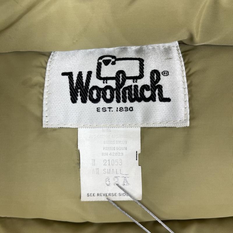 ウールリッチ WOOLRICH ジャケット、上着 ダウンベスト 80s クロス シェル ダウン ベスト 21053 USA製 S ベージュ / ベージュ / beige メンズ USED 古着 中古 50153643