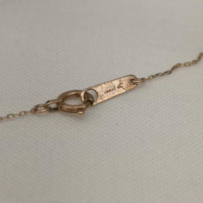 ヨンドシー 4℃ アクセサリー ネックレス、ペンダント K10 ダイヤモンド ゴールド ネックレス - レディース USED 古着 中古 50153669