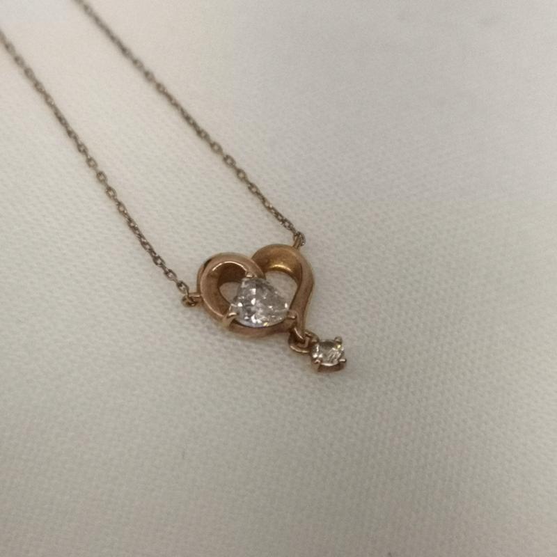 ヨンドシー 4℃ アクセサリー ネックレス、ペンダント K10 ダイヤモンド ゴールド ネックレス - レディース USED 古着 中古 50153669