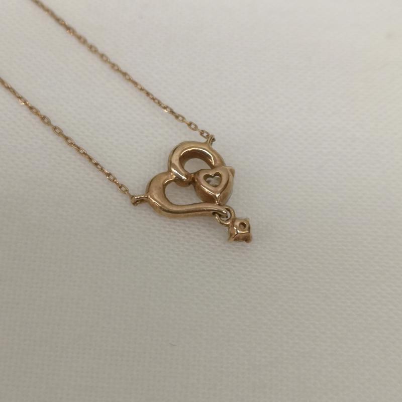 ヨンドシー 4℃ アクセサリー ネックレス、ペンダント K10 ダイヤモンド ゴールド ネックレス - レディース USED 古着 中古 50153669