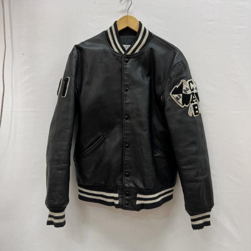 ヴィンテージ VINTAGE ジャケット、上着 ジャンパー、ブルゾン CATCHBALL キャッチボール 90s USA製 オールレザー スタジャン 40 黒 / ブラック / black メンズ USED 古着 中古 50153670