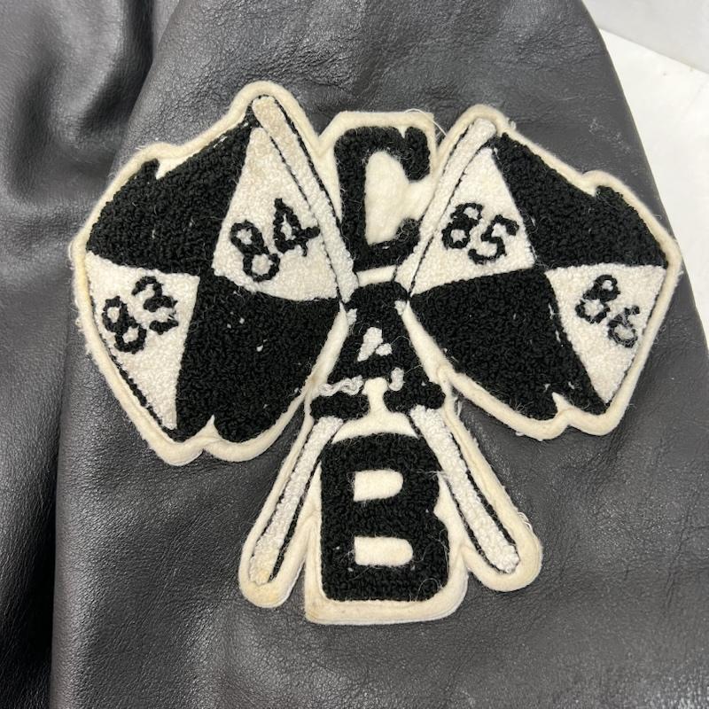 ヴィンテージ VINTAGE ジャケット、上着 ジャンパー、ブルゾン CATCHBALL キャッチボール 90s USA製 オールレザー スタジャン 40 黒 / ブラック / black メンズ USED 古着 中古 50153670
