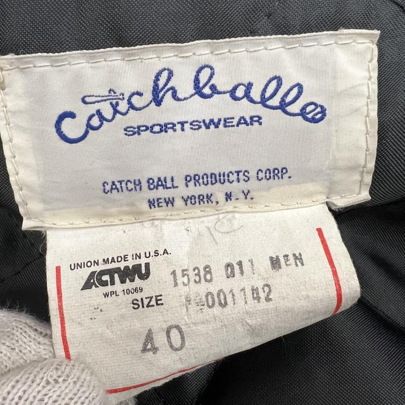 ヴィンテージ VINTAGE ジャケット、上着 ジャンパー、ブルゾン CATCHBALL キャッチボール 90s USA製 オールレザー スタジャン 40 黒 / ブラック / black メンズ USED 古着 中古 50153670