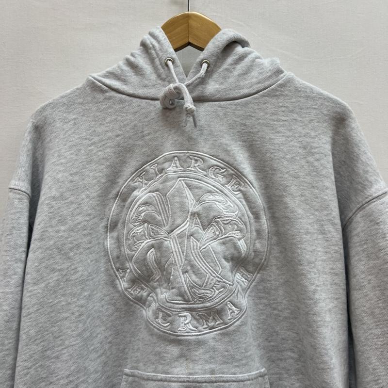 エクストララージ XLARGE パーカー 長袖 AFTERMATH アフターマス コラボ プルオーバー スウェット パーカー L 灰 / グレー / gray メンズ USED 古着 中古 50153677