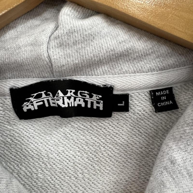 エクストララージ XLARGE パーカー 長袖 AFTERMATH アフターマス コラボ プルオーバー スウェット パーカー L 灰 / グレー / gray メンズ USED 古着 中古 50153677