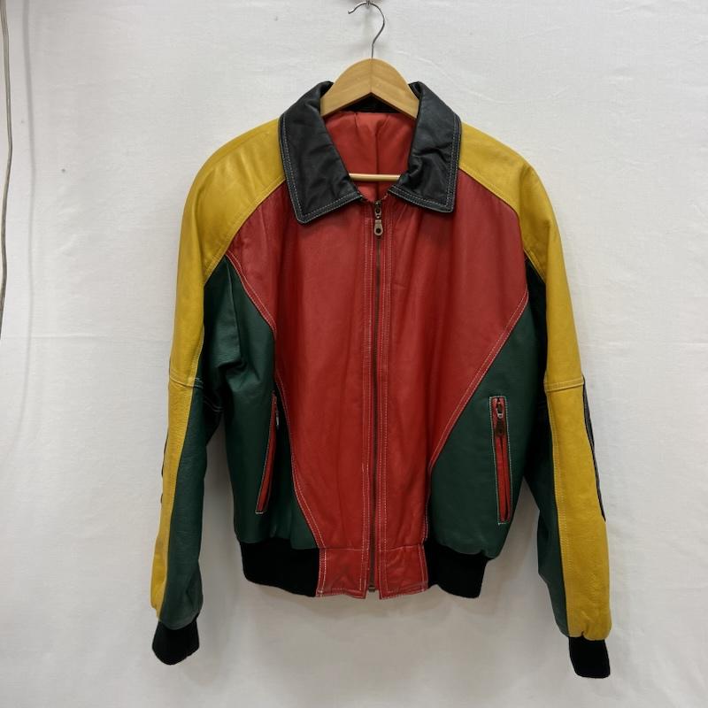 古着 USED ジャケット、上着 レザージャケット マルチカラー レザージャケット 46 メンズ USED 古着 中古 50153679