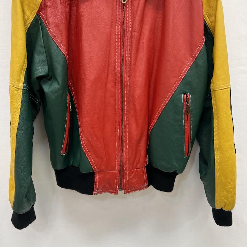 古着 USED ジャケット、上着 レザージャケット マルチカラー レザージャケット 46 メンズ USED 古着 中古 50153679