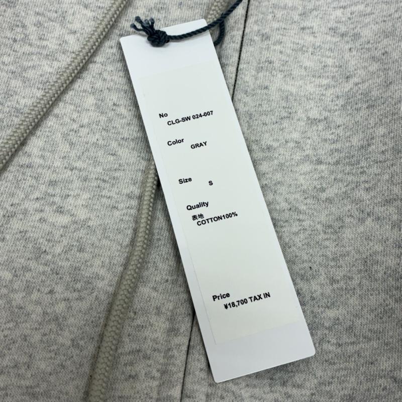 チャレンジャー CHALLENGER パーカー 長袖 24AW BAR LOGO ZIP HOODIE バー ロゴ ジップ フーディー CLG-SW 024-007 パーカー S ロゴ、文字 X プリント 灰 / グレー / gray メンズ USED 古着 中古 50153710