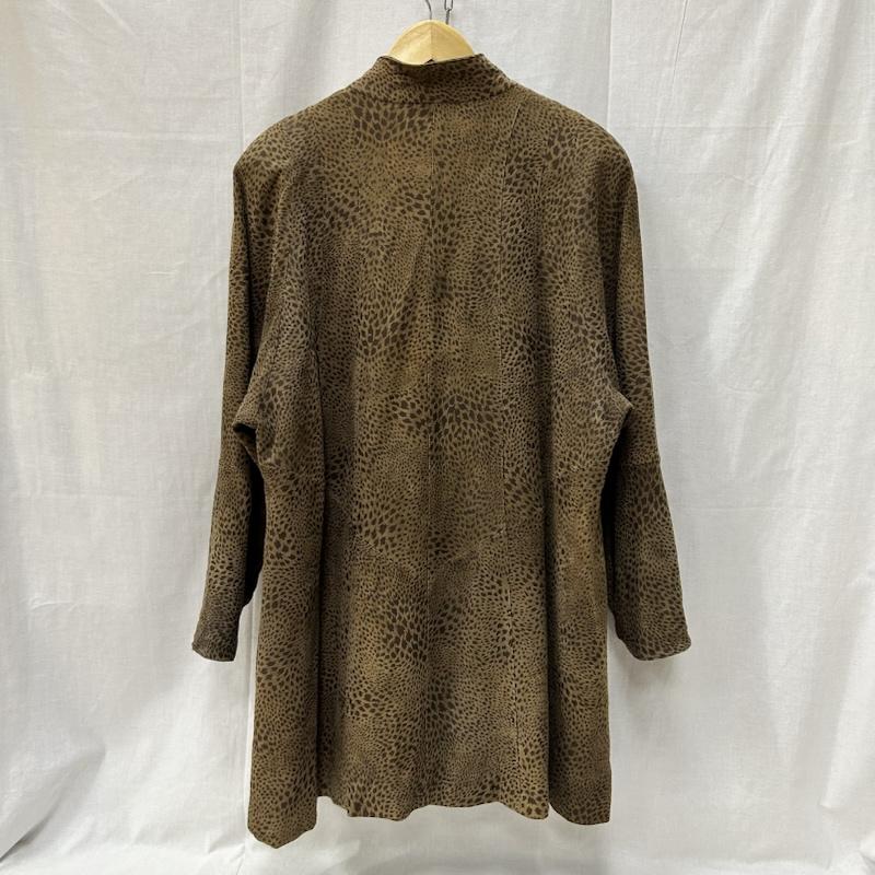 ＵＳＥＤ古着 USED/古着 コート コート一般 JHA-JHA スタンドカラーコート レオパード柄 ヒョウ柄 サイズ9 9号 ヒョウ柄・レオパード柄 ベージュ / ベージュ / beige X 茶 / ブラウン / brown レディース USED 古着 中古 50153718
