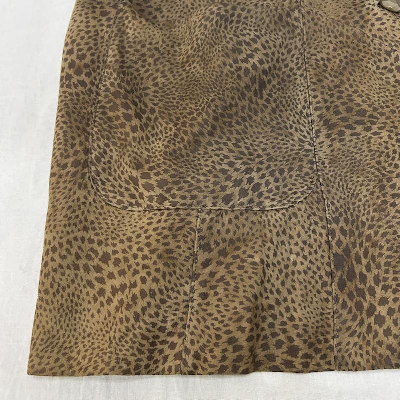 ＵＳＥＤ古着 USED/古着 コート コート一般 JHA-JHA スタンドカラーコート レオパード柄 ヒョウ柄 サイズ9 9号 ヒョウ柄・レオパード柄 ベージュ / ベージュ / beige X 茶 / ブラウン / brown レディース USED 古着 中古 50153718