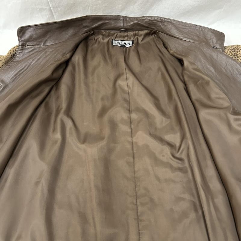 ＵＳＥＤ古着 USED/古着 コート コート一般 JHA-JHA スタンドカラーコート レオパード柄 ヒョウ柄 サイズ9 9号 ヒョウ柄・レオパード柄 ベージュ / ベージュ / beige X 茶 / ブラウン / brown レディース USED 古着 中古 50153718
