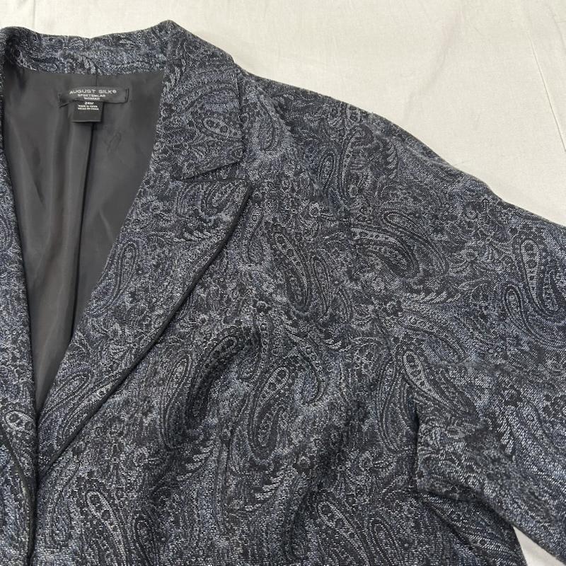 ＵＳＥＤ古着 USED/古着 ジャケット、上着 ジャケット、ブレザー AUGUST SILK テーラードジャケット ペイズリー柄 ボタンビーズ 24W - ペイズリー レディース USED 古着 中古 50153721