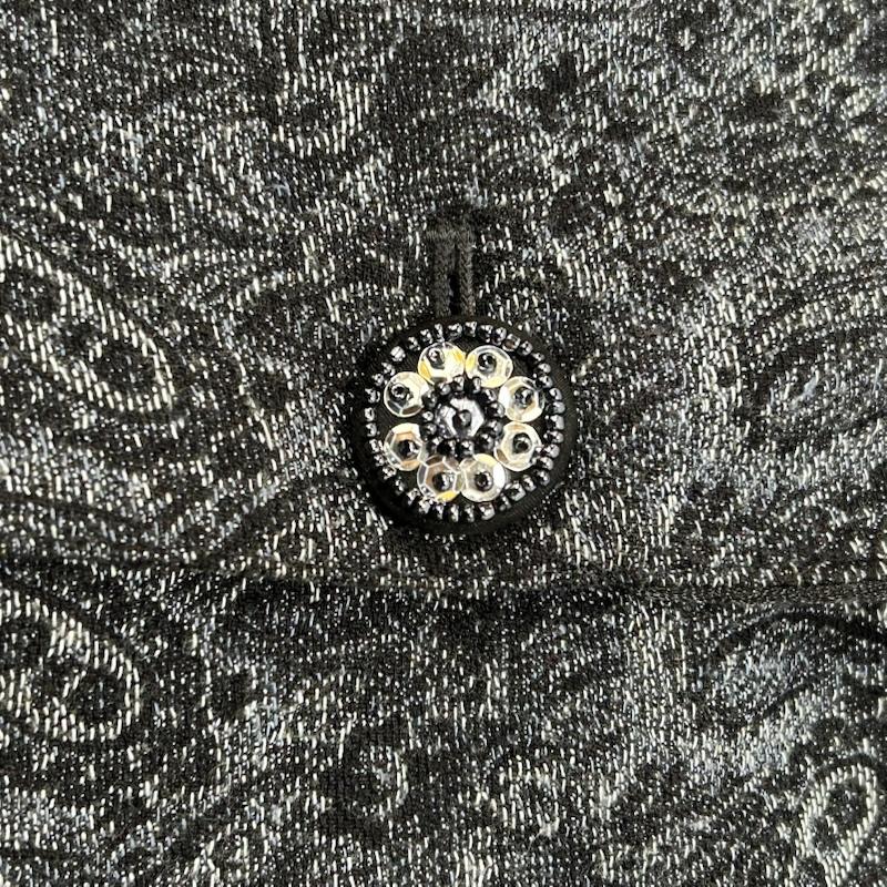 ＵＳＥＤ古着 USED/古着 ジャケット、上着 ジャケット、ブレザー AUGUST SILK テーラードジャケット ペイズリー柄 ボタンビーズ 24W - ペイズリー レディース USED 古着 中古 50153721
