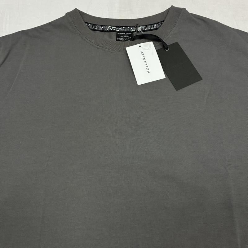 ナンバーナイン NUMBER (N)INE Tシャツ 長袖 22AW ハイツイスト コットン サイドポケット ロングスリーブ クルーネック Tシャツ F22NC002 2 灰 / グレー / gray メンズ USED 古着 中古 50153733