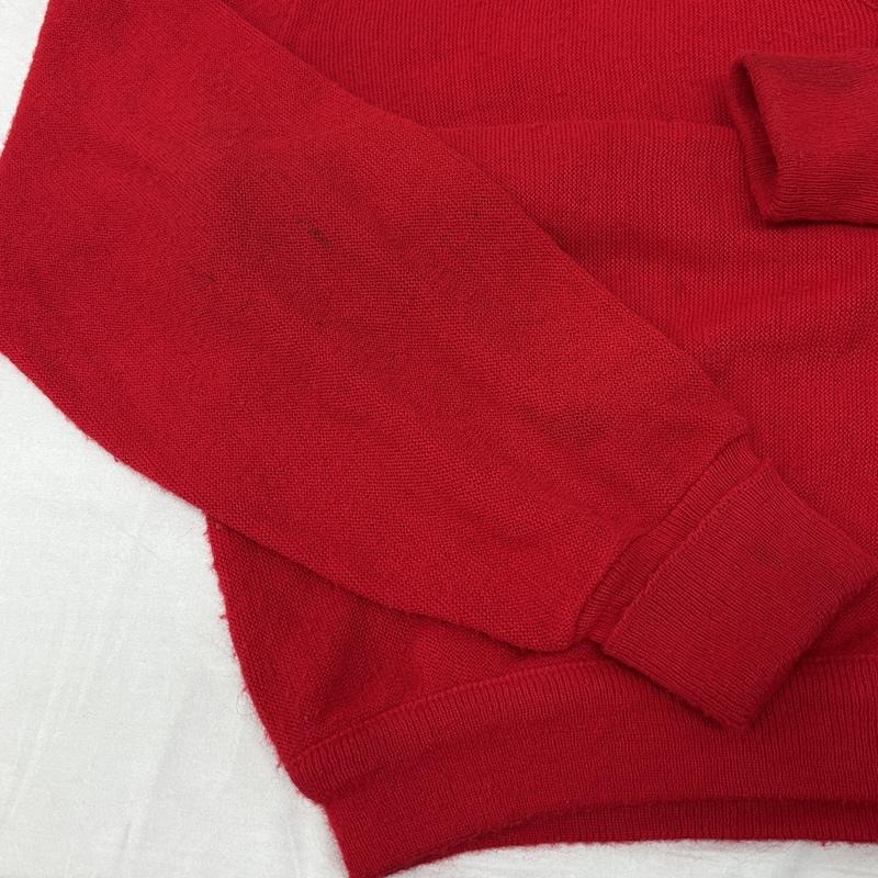 ラコステ LACOSTE ニット、セーター 長袖 IZOD 70年代 ビンテージ Vネック 長袖 ニット セーター 70s VINTAGE XL 赤 / レッド / red メンズ USED 古着 中古 50153762