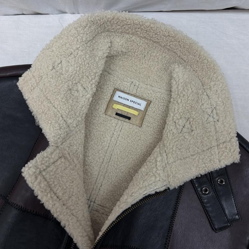 メゾンスペシャル MAISON SPECIAL ジャケット、上着 ジャンパー、ブルゾン フェイクレザー ノースリーブ ボンバー ジャケット オーバーサイズ 21202115403 FREE レディース USED 古着 中古 50153782