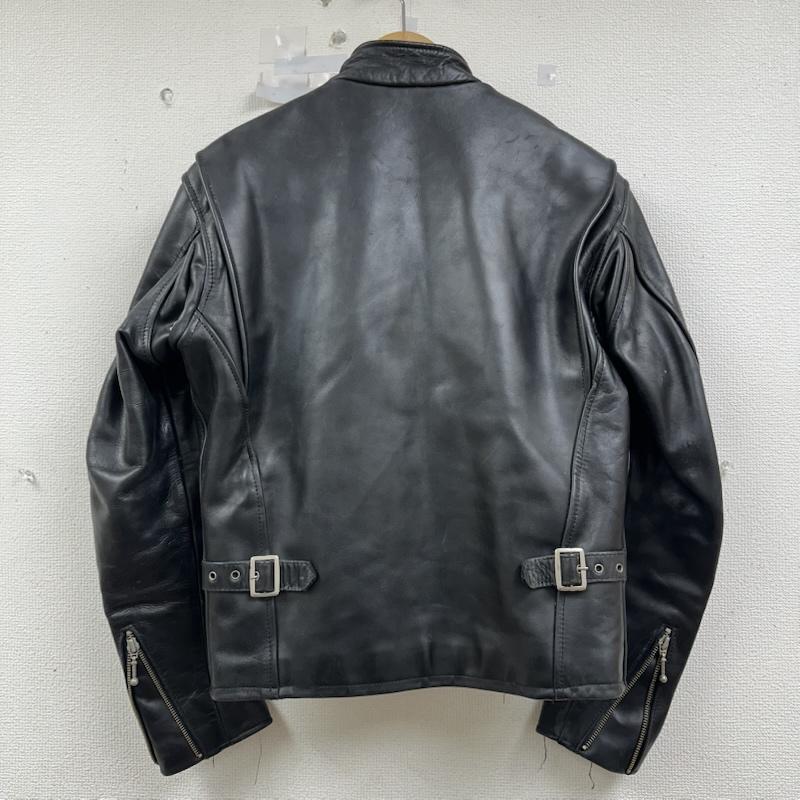 インディアン INDIAN ジャケット、上着 ライダース ステアハイド レザー シングル ライダース ジャケット 38 黒 / ブラック / black メンズ USED 古着 中古 50153793