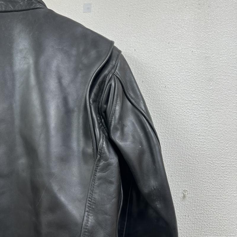 インディアン INDIAN ジャケット、上着 ライダース ステアハイド レザー シングル ライダース ジャケット 38 黒 / ブラック / black メンズ USED 古着 中古 50153793