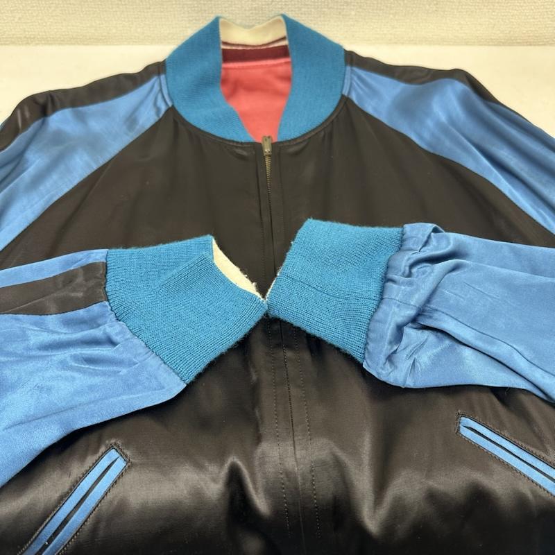 ワイズフォーメン Y s for men ジャケット、上着 ジャンパー、ブルゾン リバーシブル スカジャン MJ-Y15-810 3 黒 / ブラック / black X 赤 / レッド / red X 青 / ブルー / blue メンズ USED 古着 中古 50153795