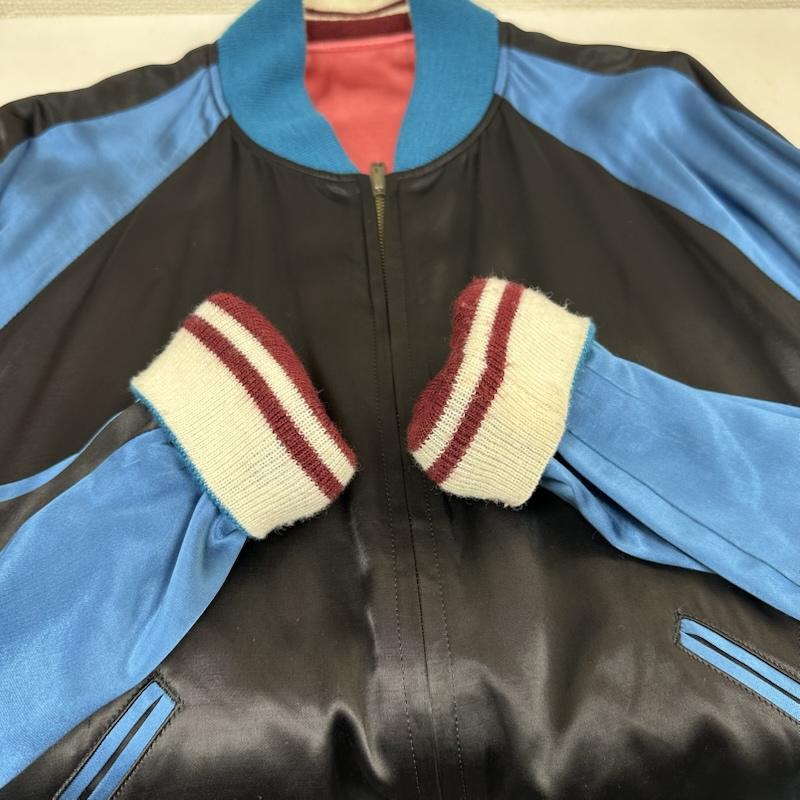 ワイズフォーメン Y s for men ジャケット、上着 ジャンパー、ブルゾン リバーシブル スカジャン MJ-Y15-810 3 黒 / ブラック / black X 赤 / レッド / red X 青 / ブルー / blue メンズ USED 古着 中古 50153795