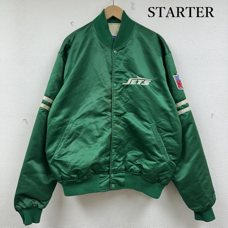 スターター STARTER ジャケット、上着 ジャンパー、ブルゾン 90s NFL JETS ナイロン スタジャン XL 緑 / グリーン / green メンズ USED 古着 中古 50153801