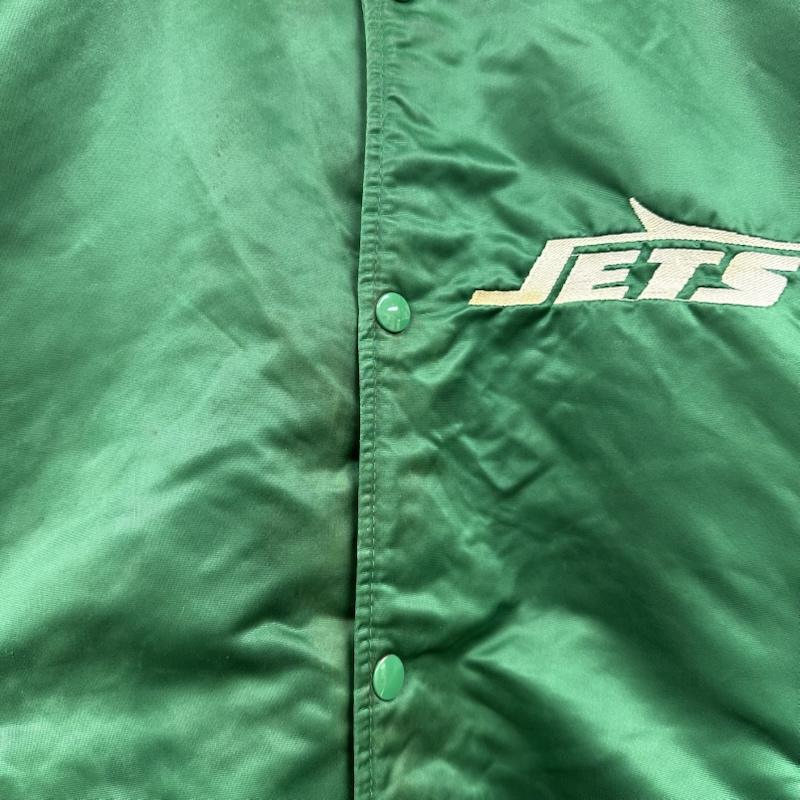 スターター STARTER ジャケット、上着 ジャンパー、ブルゾン 90s NFL JETS ナイロン スタジャン XL 緑 / グリーン / green メンズ USED 古着 中古 50153801
