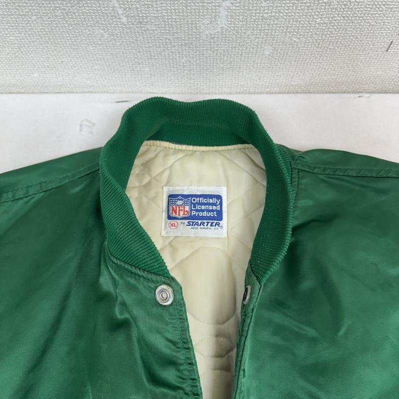 スターター STARTER ジャケット、上着 ジャンパー、ブルゾン 90s NFL JETS ナイロン スタジャン XL 緑 / グリーン / green メンズ USED 古着 中古 50153801