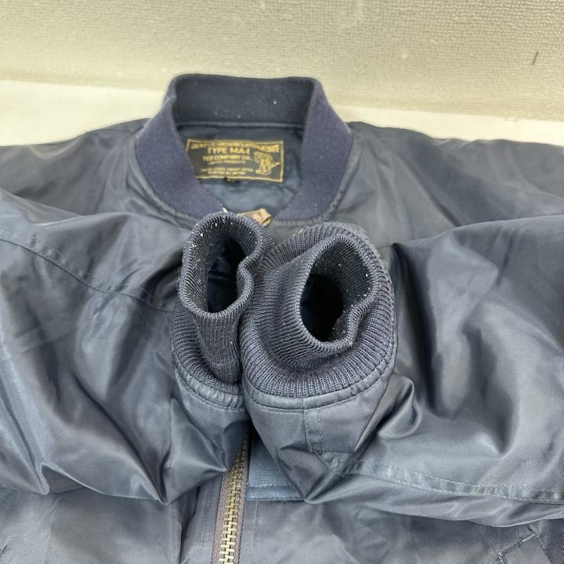 テッドマン TEDMAN ジャケット、上着 フライトジャケット TED COMPANY MA-1 フライト ジャケット ワッペン 42 紺 / ネイビー / navy メンズ USED 古着 中古 50153807