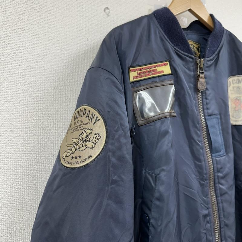 テッドマン TEDMAN ジャケット、上着 フライトジャケット TED COMPANY MA-1 フライト ジャケット ワッペン 42 紺 / ネイビー / navy メンズ USED 古着 中古 50153807