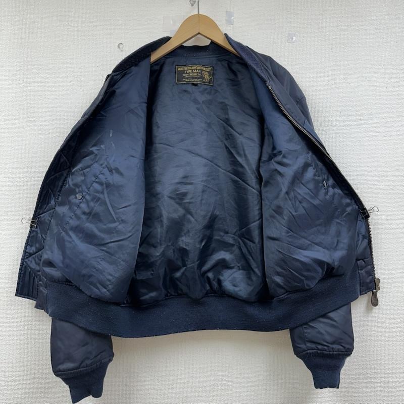 テッドマン TEDMAN ジャケット、上着 フライトジャケット TED COMPANY MA-1 フライト ジャケット ワッペン 42 紺 / ネイビー / navy メンズ USED 古着 中古 50153807