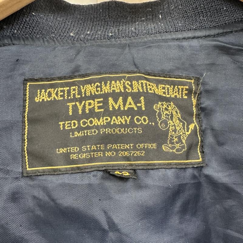 テッドマン TEDMAN ジャケット、上着 フライトジャケット TED COMPANY MA-1 フライト ジャケット ワッペン 42 紺 / ネイビー / navy メンズ USED 古着 中古 50153807