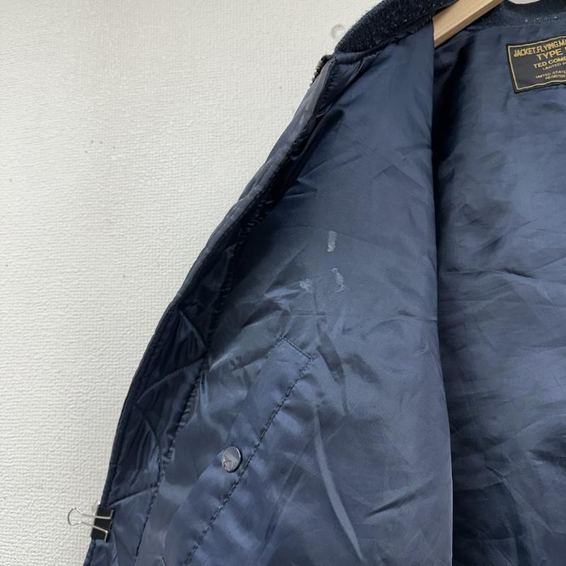 テッドマン TEDMAN ジャケット、上着 フライトジャケット TED COMPANY MA-1 フライト ジャケット ワッペン 42 紺 / ネイビー / navy メンズ USED 古着 中古 50153807