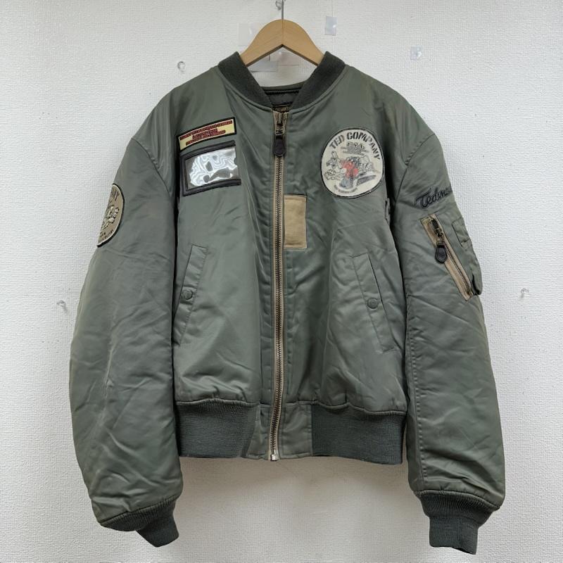 テッドマン TEDMAN ジャケット、上着 フライトジャケット TED COMPANY MA-1 フライト ジャケット ワッペン 42 カーキオリーブ / カーキオリーブ / メンズ USED 古着 中古 50153808