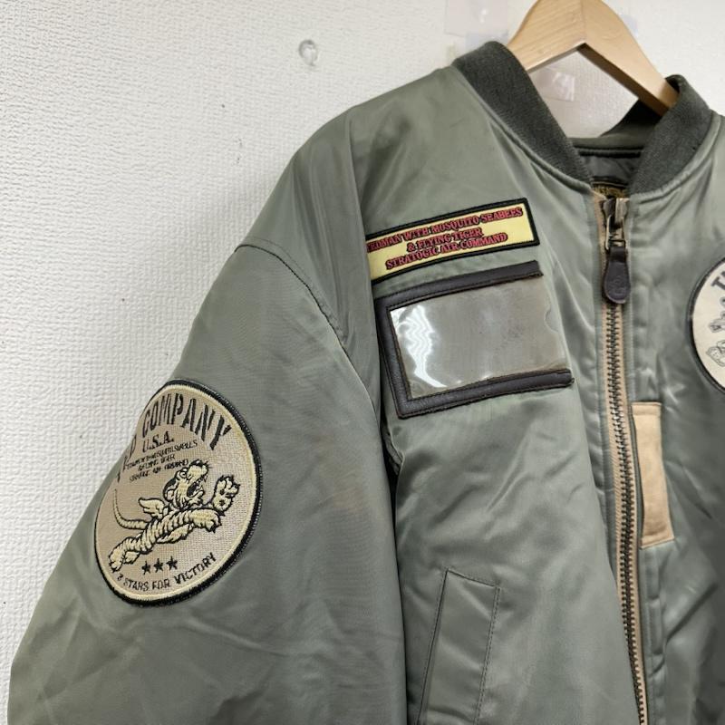 テッドマン TEDMAN ジャケット、上着 フライトジャケット TED COMPANY MA-1 フライト ジャケット ワッペン 42 カーキオリーブ / カーキオリーブ / メンズ USED 古着 中古 50153808