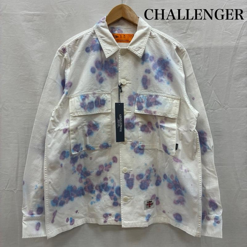 チャレンジャー CHALLENGER シャツ、ブラウス 長袖 19AW DREAMIN DYED SHIRT タイダイ リップストップ ロングスリーブ シャツ CLG-SH 019-009 M メンズ USED 古着 中古 50153809