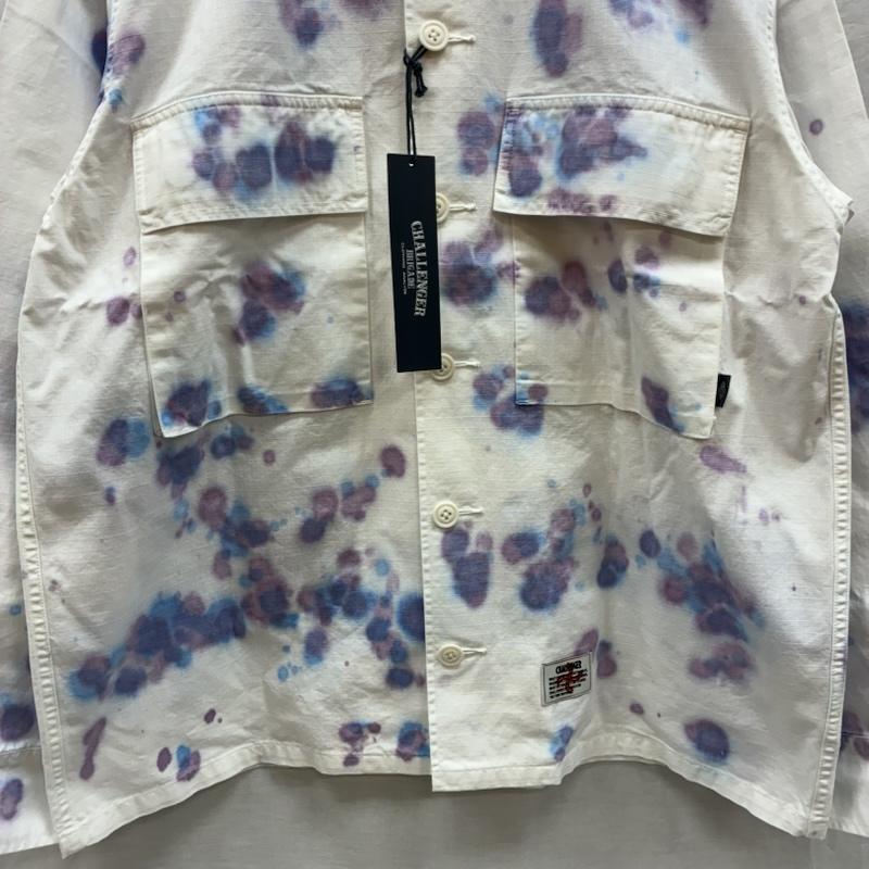 チャレンジャー CHALLENGER シャツ、ブラウス 長袖 19AW DREAMIN DYED SHIRT タイダイ リップストップ ロングスリーブ シャツ CLG-SH 019-009 M メンズ USED 古着 中古 50153809