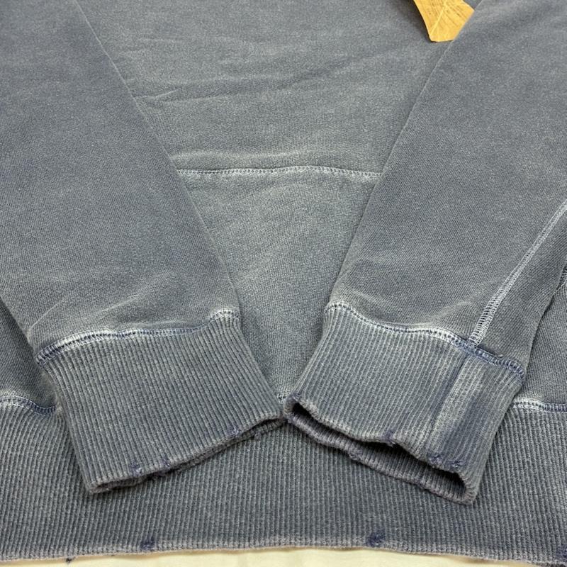 キャプテンズヘルム Captains Helm トレーナー 長袖 STILL GOD AGING SWEAT ピグメントダイ カットオフ スウェット トレーナー CH17 AW-T08 L ダメージ加工 X ロゴ、文字 紺 / ネイビー / navy メンズ USED 古着 中古 50153815